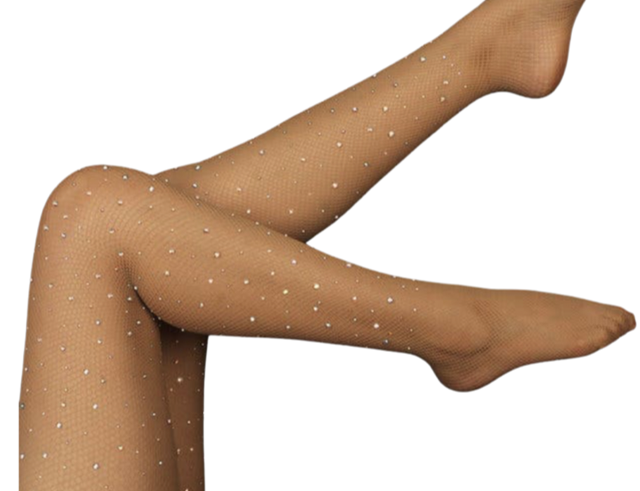 Nude Glitter Fishnets – Silhouette Skins